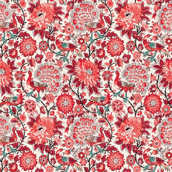 Pavone rosso Lunch Napkins 33x33 cm