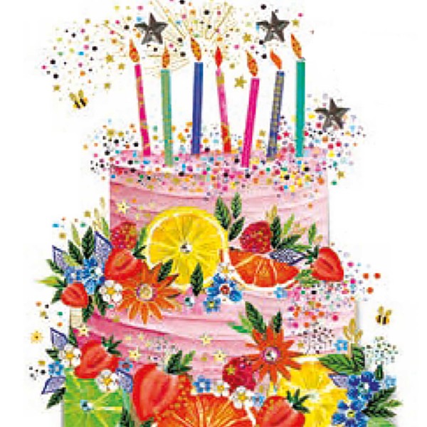 Cake & Fruits Lunch Napkins 33x33