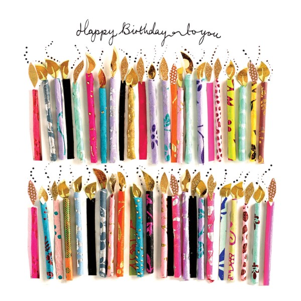 Happy Candles Lunch Napkins 33x33 cm