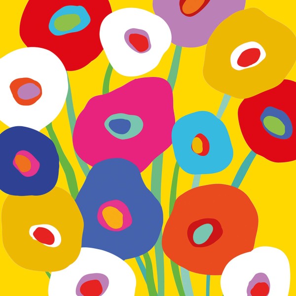 Super Bloom yellow Lunch Napkins 33x33