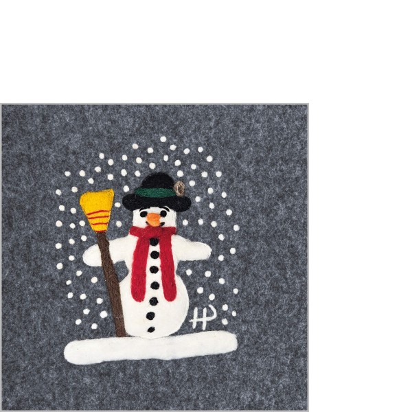 Schneemann Cocktail Napkins 25x25 cm