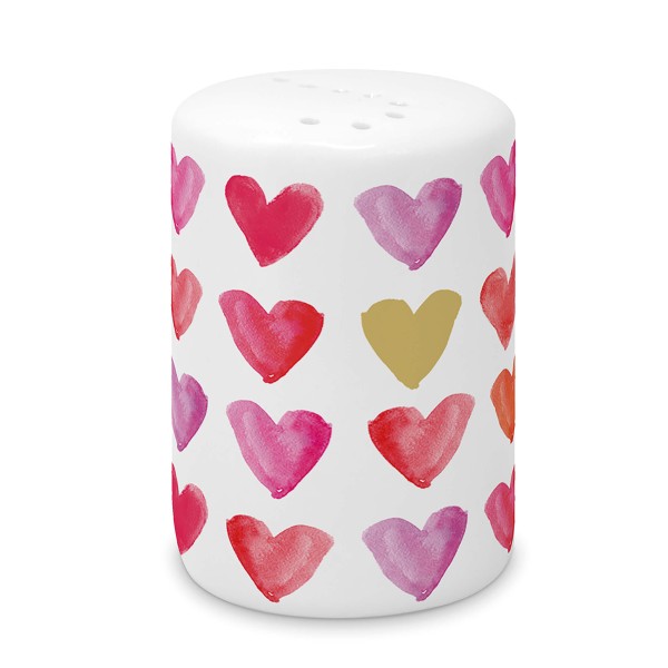 Aquarell Hearts gold Salt shaker, New Bone China
