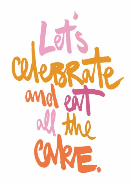 All the cake Postcard