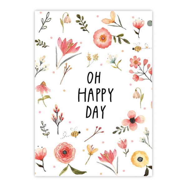 Oh Happy Day Postcard