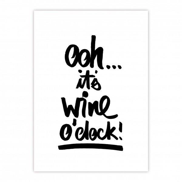 Wine o‘clock Postcard