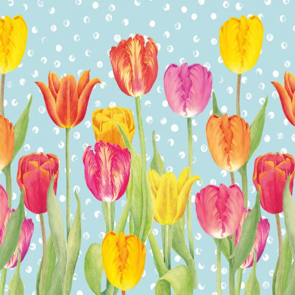 Happy Tulips Lunch Napkins 33x33 cm