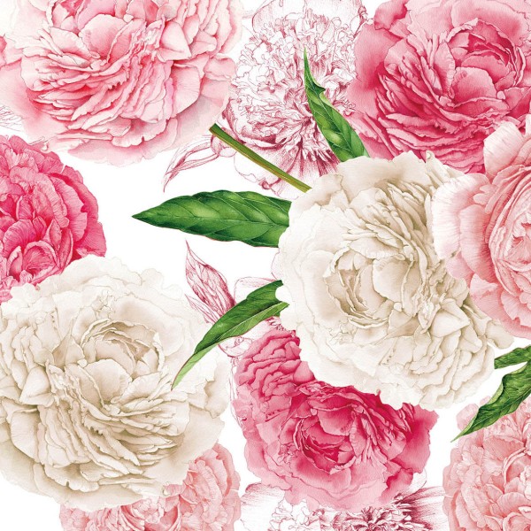 Peonies Lunch Napkins 33x33