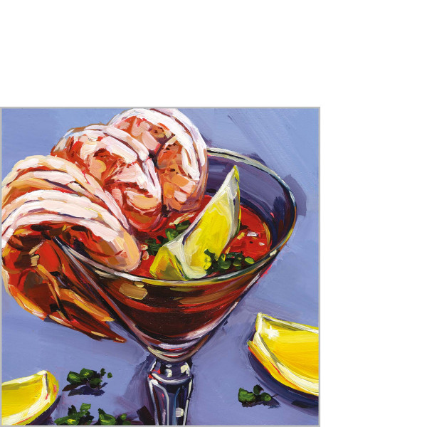 Shrimp Cocktail Cocktail Napkins 25x25 cm