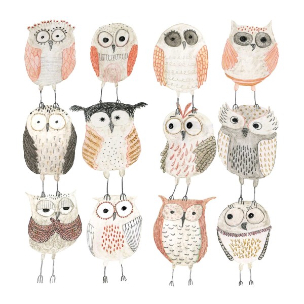 Owls Lunch Napkins 33x33 cm