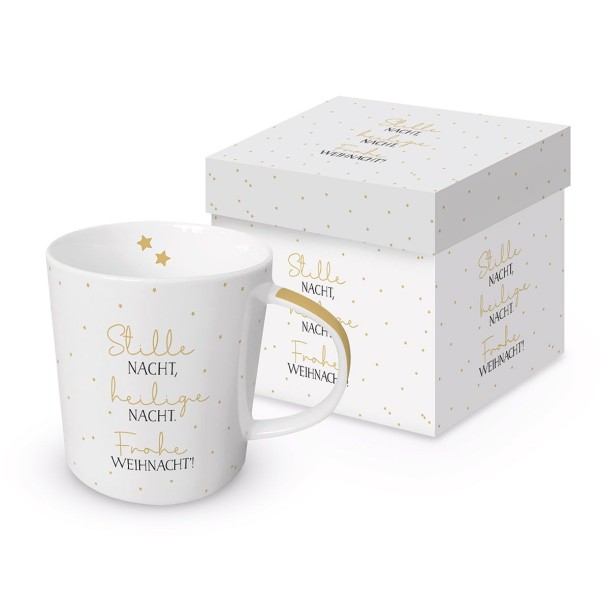 Stille Nacht Trend Mug in a matching square gift box 350ml New Bone China