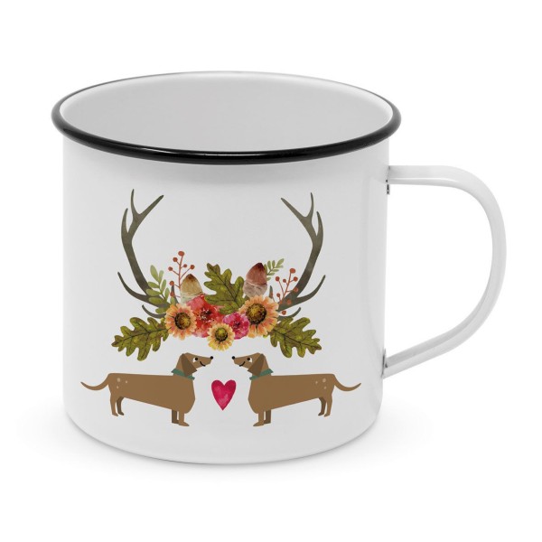 Waltraut & Walter Happy Metall Mug, 0,4l