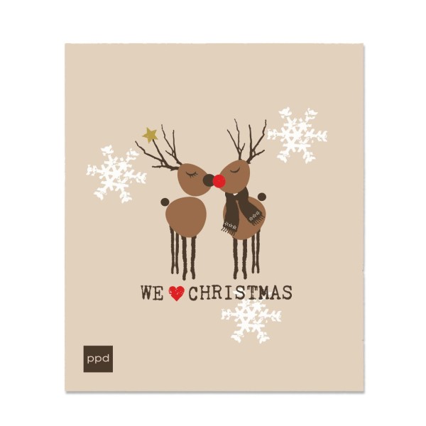 We love Christmas dishcloth