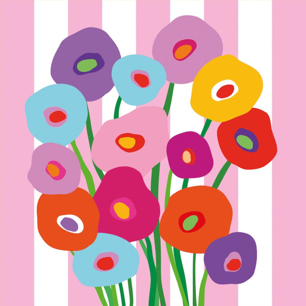 Super Bouquet rosé Napkins 33x33 cm