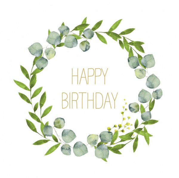 Happy B´day Lunch Napkins 33x33 cm