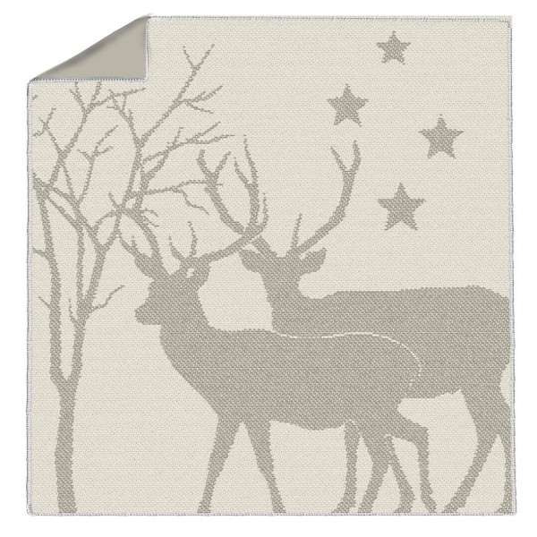 Winter Deers white Sitting pad