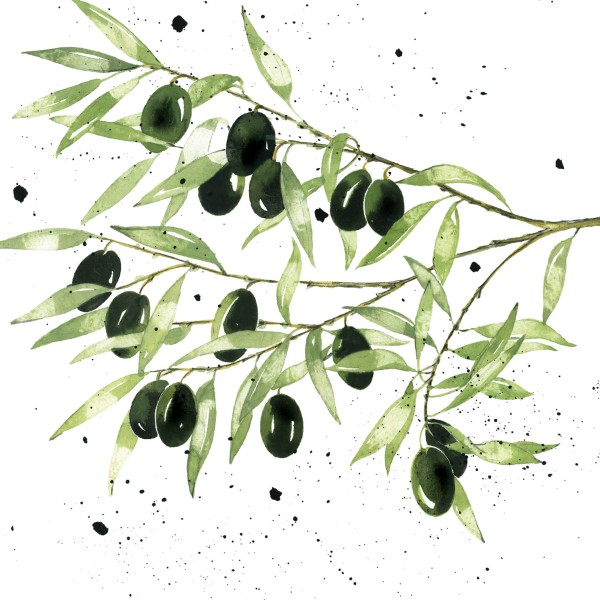 Olives Lunch Napkins 33x33 cm