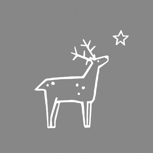 Wishing for a star gray Napkins 33x33 cm