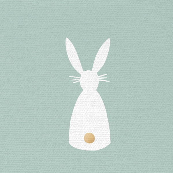 Bunny Canvas eukalyptus Napkins 33x33 cm