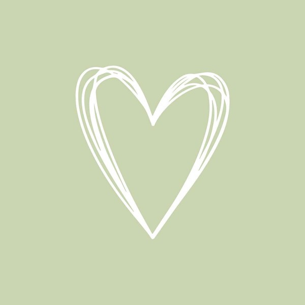Pure Heart green Lunch Napkins 33x33 cm