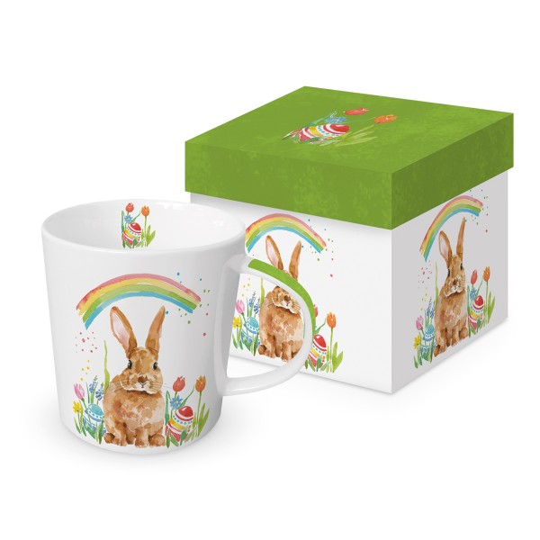Rainbow Rabbit Mug in gift box 350ml New Bone China