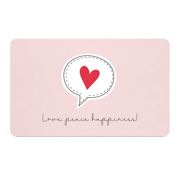 Love peace happiness Tray