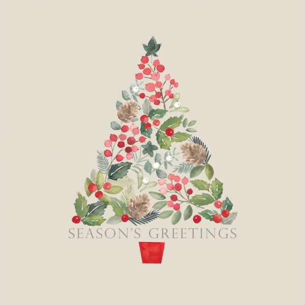 Merry Greetings Lunch Napkins 33x33 cm