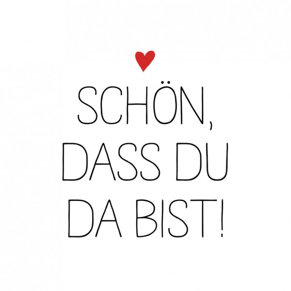 Du bist da Lunch Napkins 33x33 cm