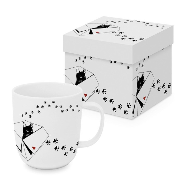 Atelier Chat Mug in gift box New Bone China 400 ml