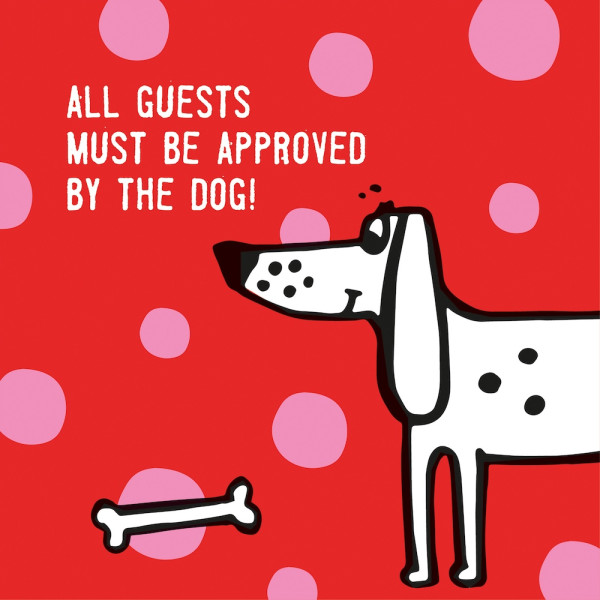 Dog Approved red Napkins 33x33 cm