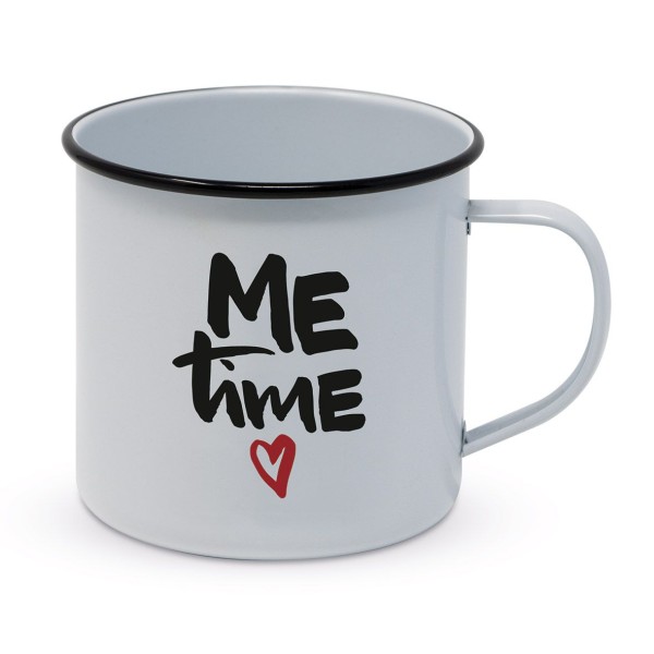 Me Time Happy Metal Mug 400ml