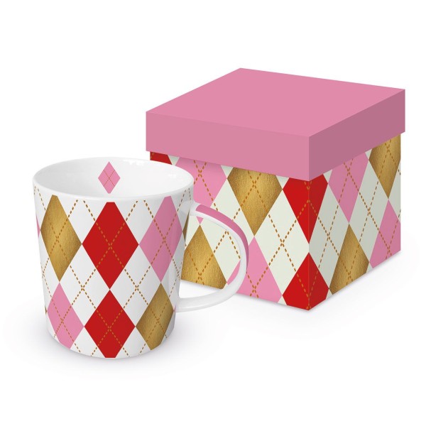 Mulberry red Trend Mug New Bone China 400ml