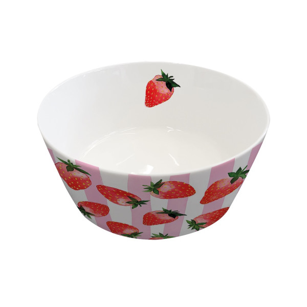 Strawberry & Stripes Trend Bowl New Bone China Ø 15cm