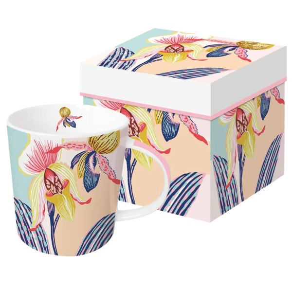 Paradiso Orchid Mug in gift box New Bone China 400 ml