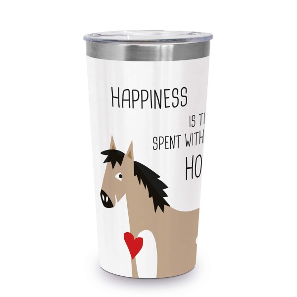 Happiness & Horses Steel Travel Mug