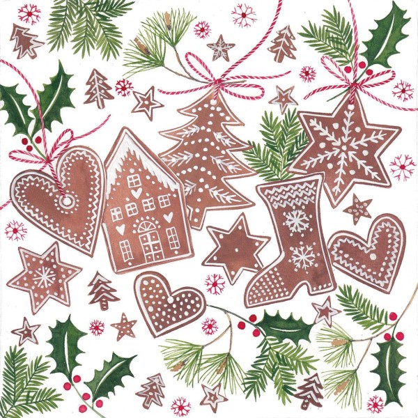 Lebkuchen Lunch Napkins 33x33 cm