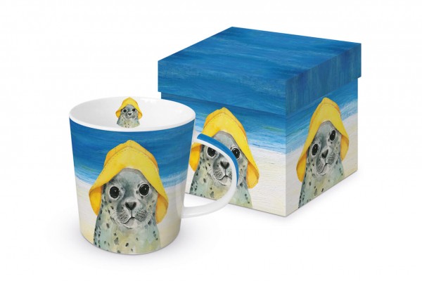 Hello Mug in gift box 350ml New Bone China