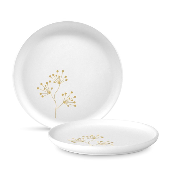Pure Gold Berries Plate matte, New Bone China 27cm