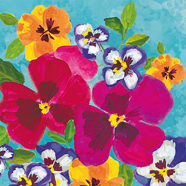 Pansy Power Lunch Napkins 33x33