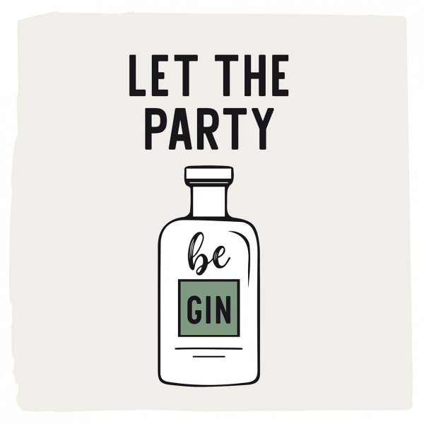 Let the Party be Gin Lunch Napkins 33x33 cm