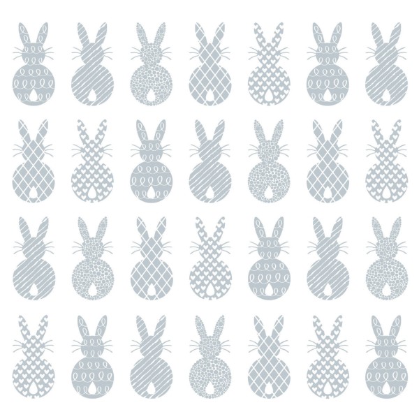 Pure Easter Rabbits blue Lunch Napkins 33x33 cm