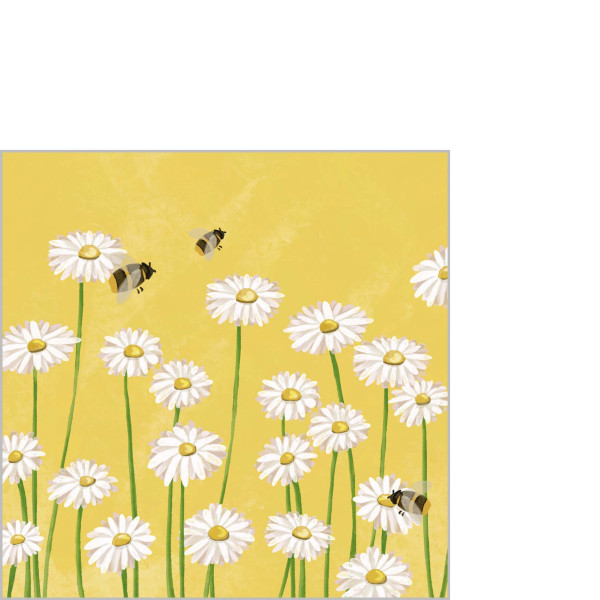 Bees & Flowers Cocktail Napkins 25x25 cm