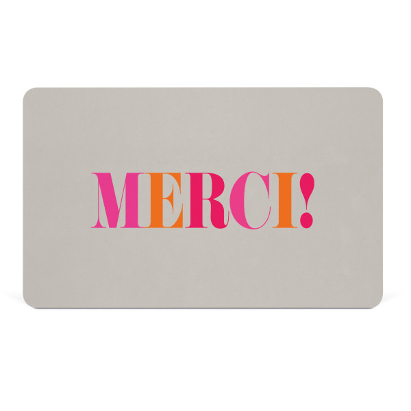 Merci pink Tray