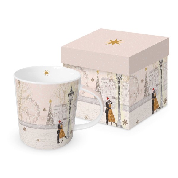Christmas Love Mug in gift box New Bone China 400 ml