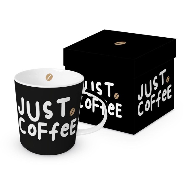 Just Coffee Mug in gift box New Bone China 400 ml