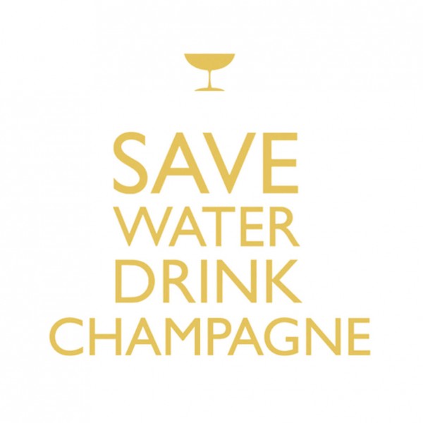 Drink Champagne! Cocktail Napkins 25x25 cm