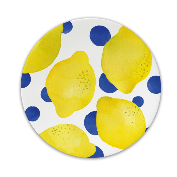 Lemon & Dots Trend plate New Bone China Ø 15 cm