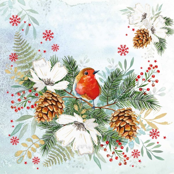 Winter Birdy Lunch Napkins 33x33 cm