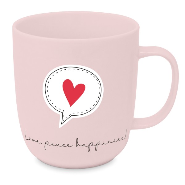 Love peace happiness Trend Mug 2.0 New Bone China 400ml