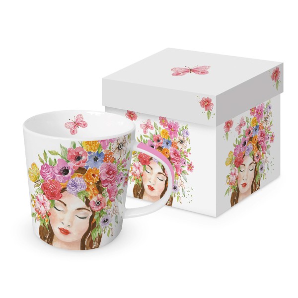 Dreaming Trend Mug in a matching square gift box 350ml New Bone China