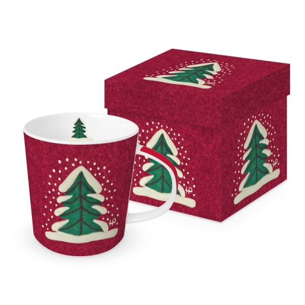 Tanne im Schnee Mug in gift box New Bone China 400 ml